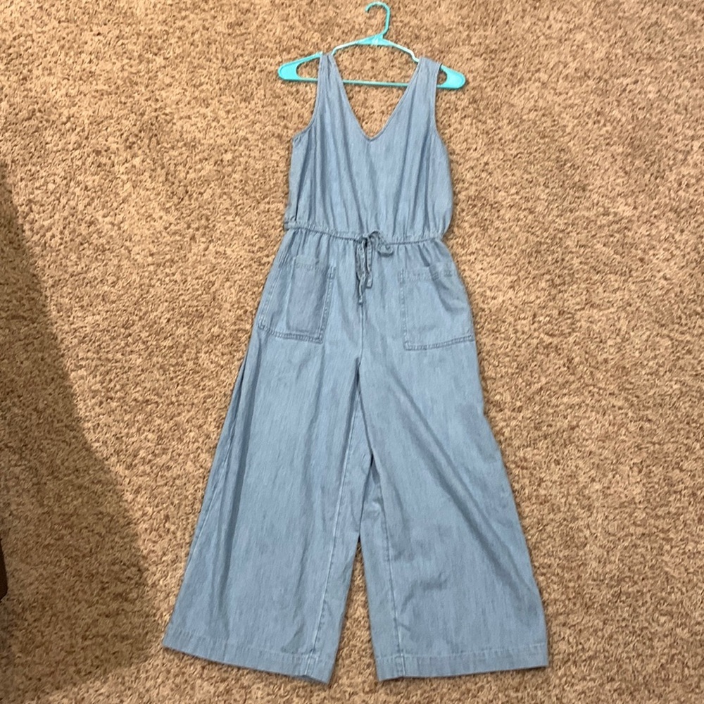Reversible Faux Denim Jumpsuit